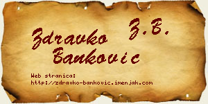 Zdravko Banković vizit kartica